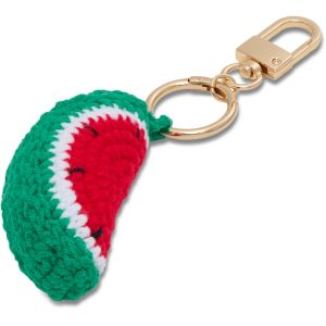 Crochet Watermelon Bag Charm