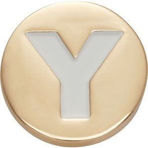 Gold Letter Y