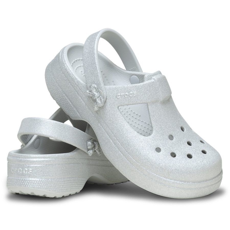 Kids' Classic Mary Jane Bow Glitter Clog - Image 2