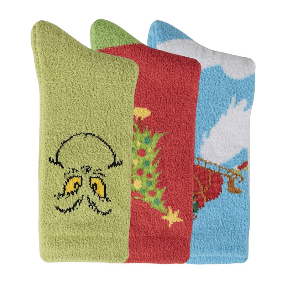 Kids' Crocs Socks The Grinch 3 Pack - Image 3