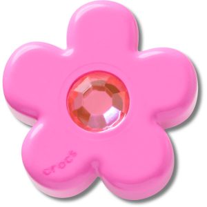Bright Pink Flower With Gem
