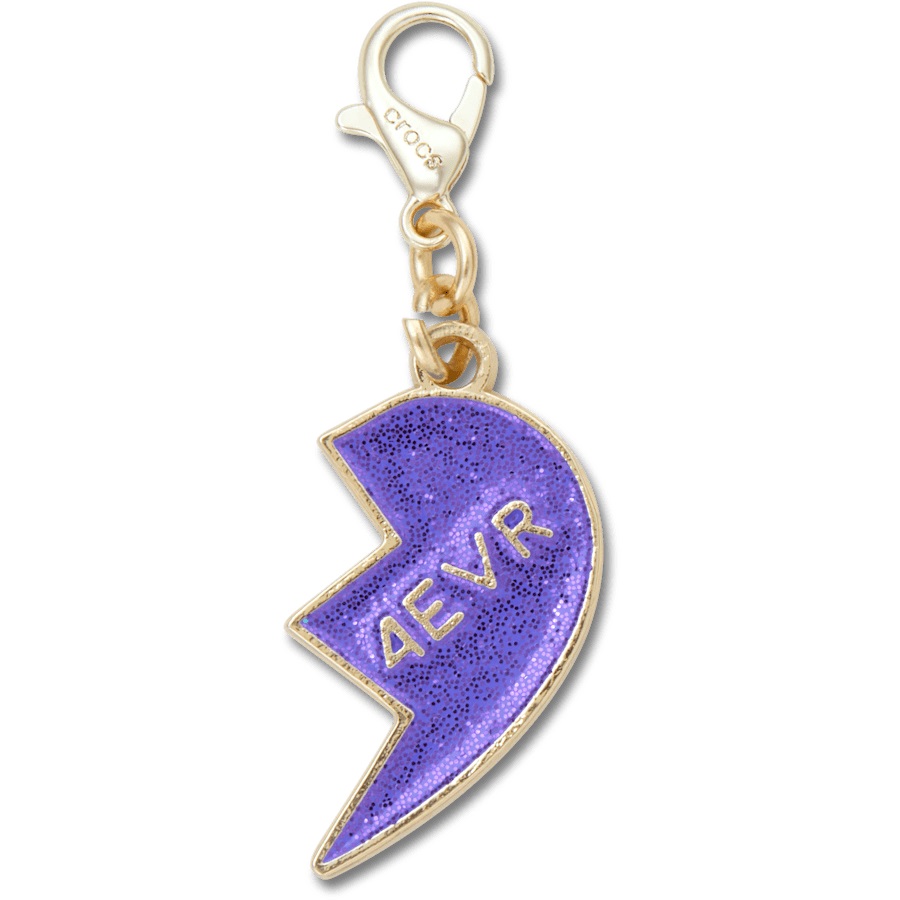 Purple Glitter BFF Charm Right